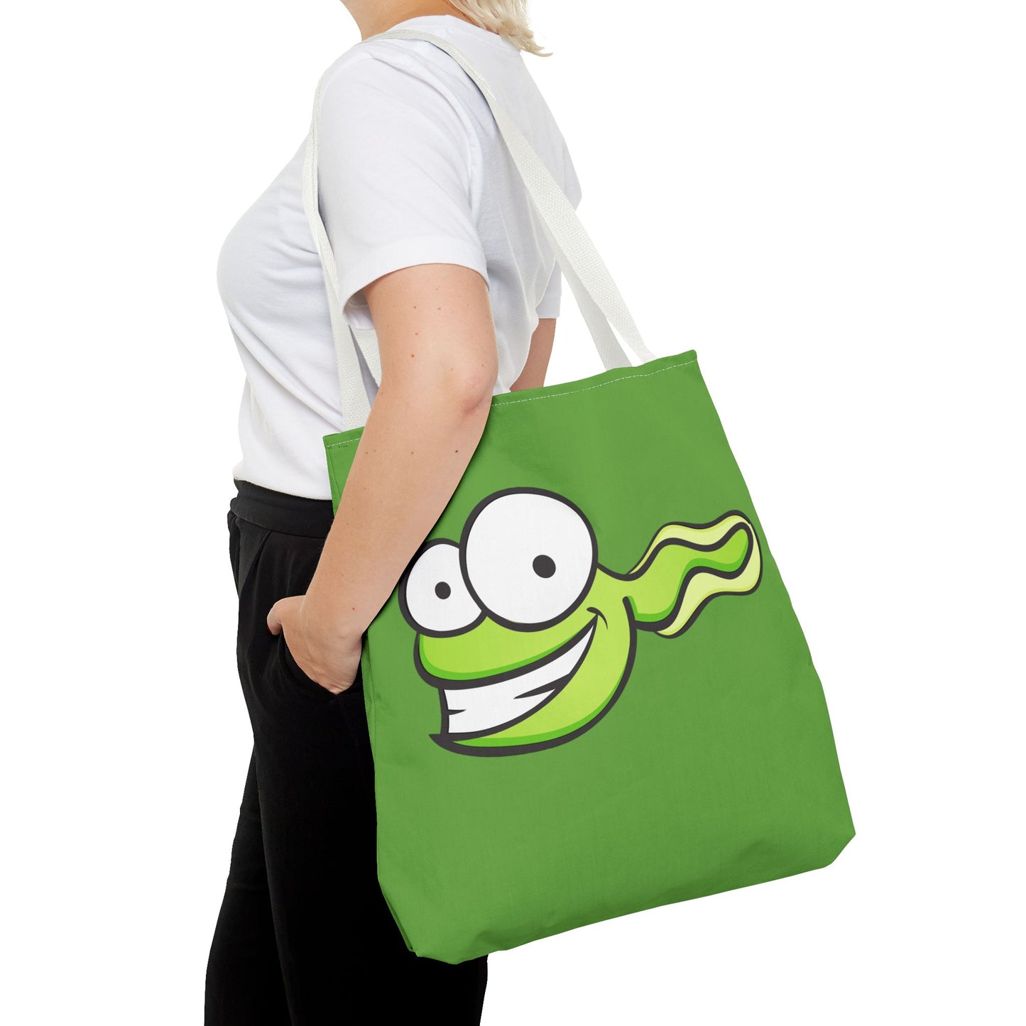 Green Tadpole Tote Bag – Canvas Tote