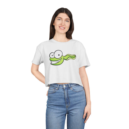 Tadpole Graphic Crop Tee — Available in Multiple Colors