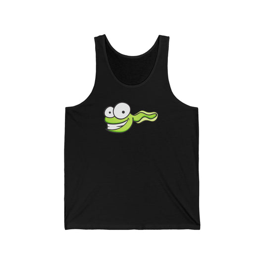 Happy Tadpole Tank Top — Cute Green Tadpole Graphic Tank