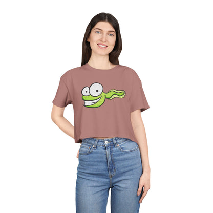 Tadpole Graphic Crop Tee — Available in Multiple Colors