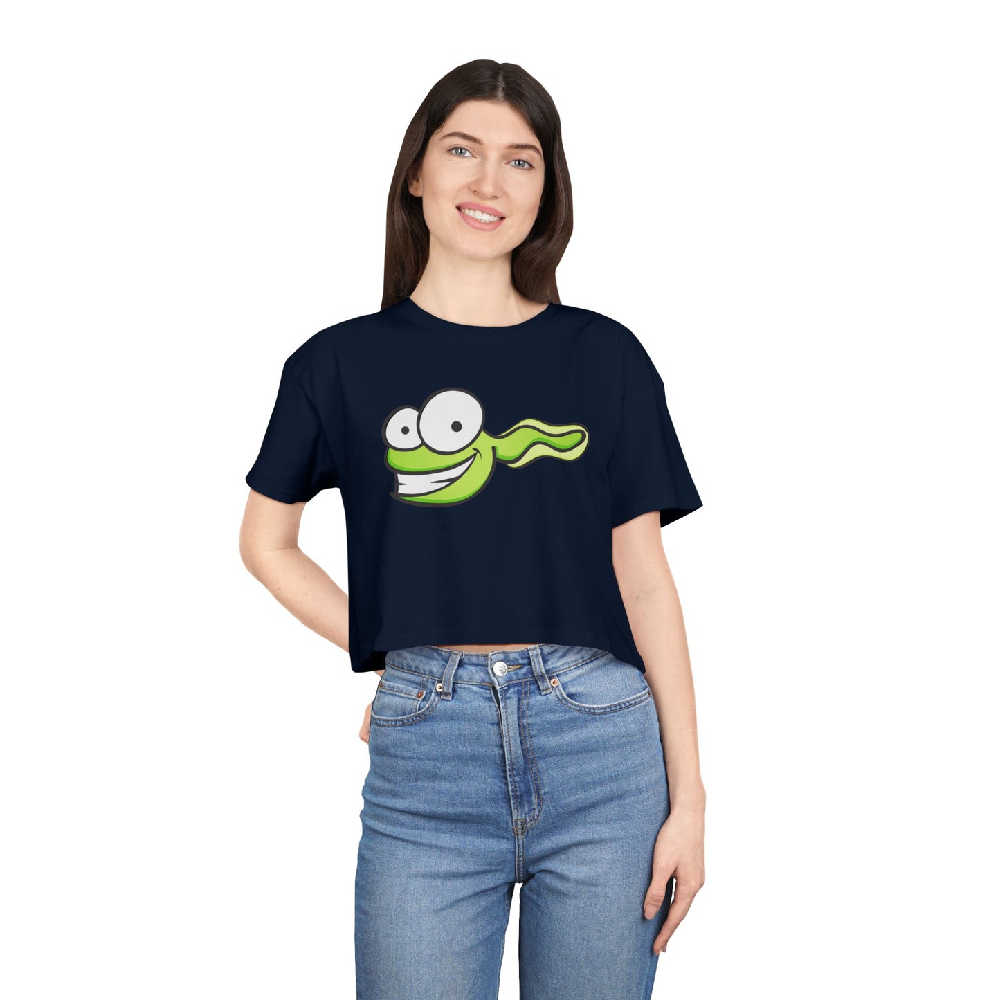 Tadpole Graphic Crop Tee — Available in Multiple Colors