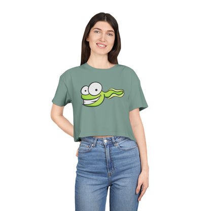 Tadpole Graphic Crop Tee — Available in Multiple Colors