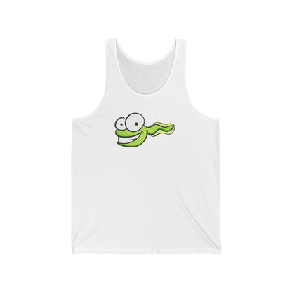 Happy Tadpole Tank Top — Cute Green Tadpole Graphic Tank